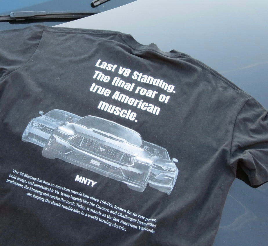 "Last V8" Unisex Pure Cotton T-Shirt